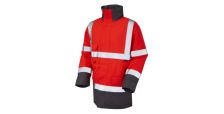 Tawstock ISO 20471 Cl 3 Anorak HV Red/Grey